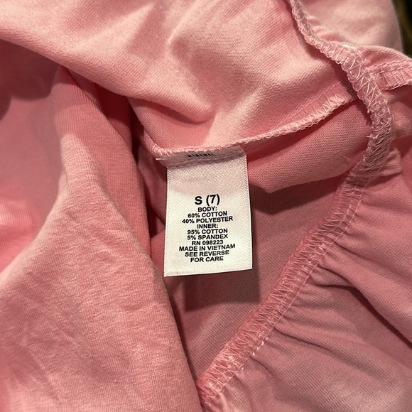 BCG Pink Tiered Knit Skort Girls Size S (7) - Picture 3 of 5